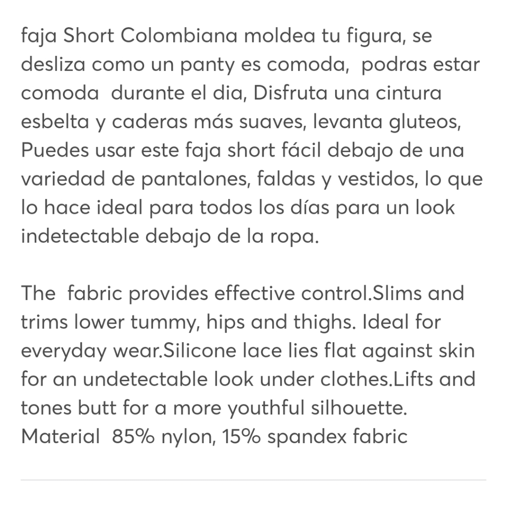 Faja Levanta Cola Colombiano Butt lifter - Picture 2 of 9